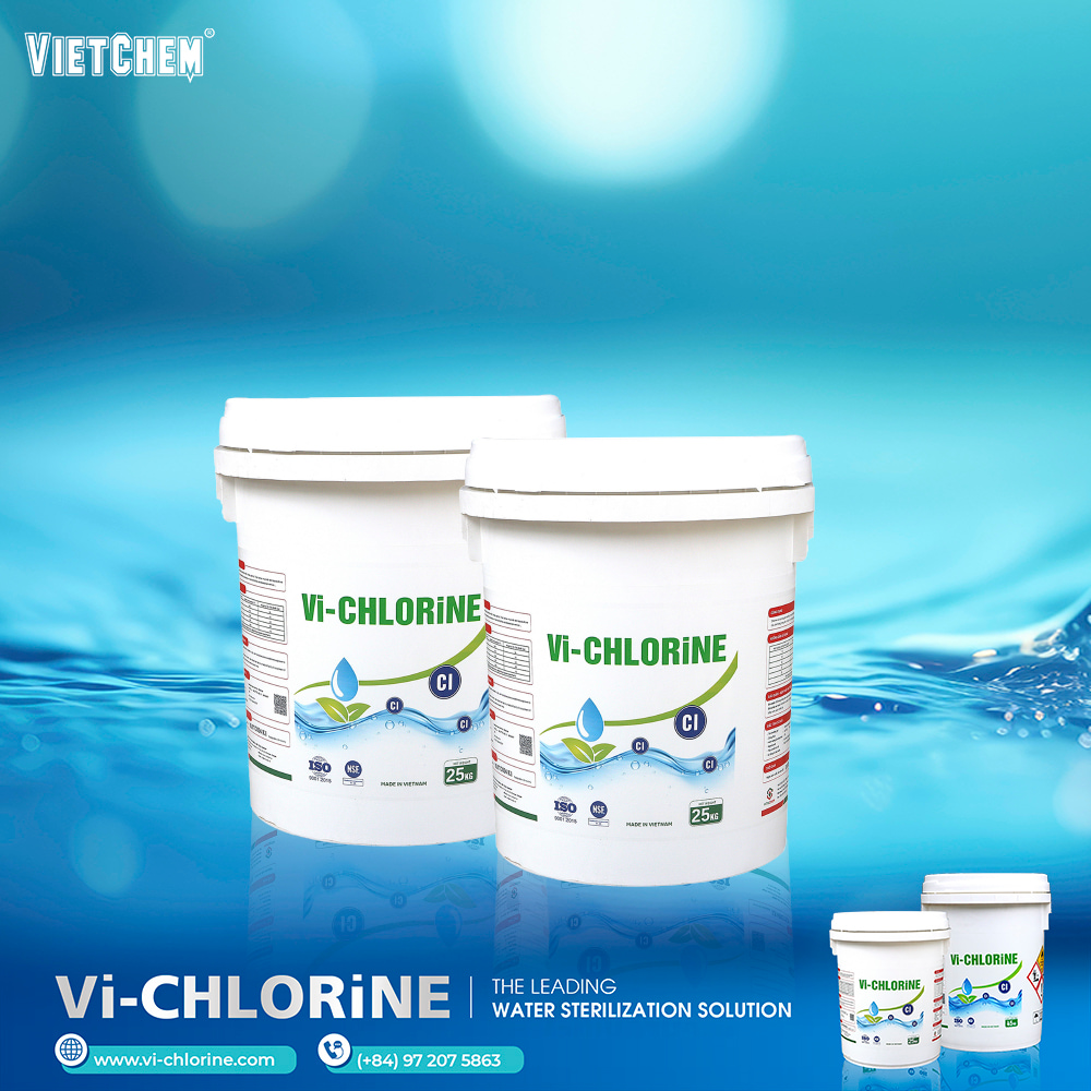 Tại sao Vi-Chlorine làm trong nước cấp? So sánh với các chất diệt khuẩn gốc Clo và hướng dẫn bảo quản an toàn